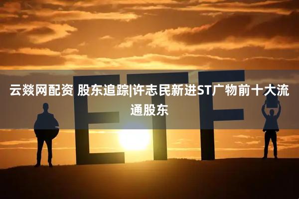 云燚网配资 股东追踪|许志民新进ST广物前十大流通股东