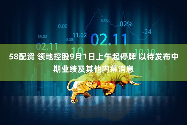 58配资 领地控股9月1日上午起停牌 以待发布中期业绩及其他内幕消息